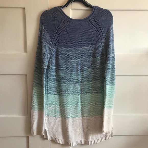 Kirra Blue Slouchy Ombré Knit Sweater - Picture 5 of 7